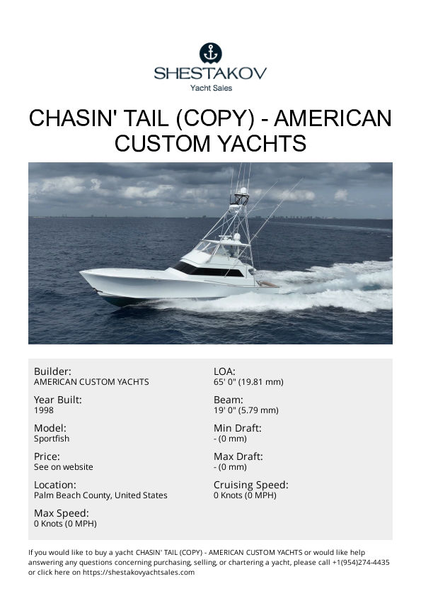 Chasin' Tail (Copy) - Sportfish - 1998