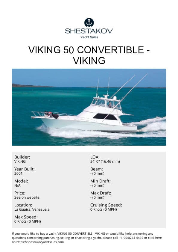 Viking 50 Convertible - undefined - 2001