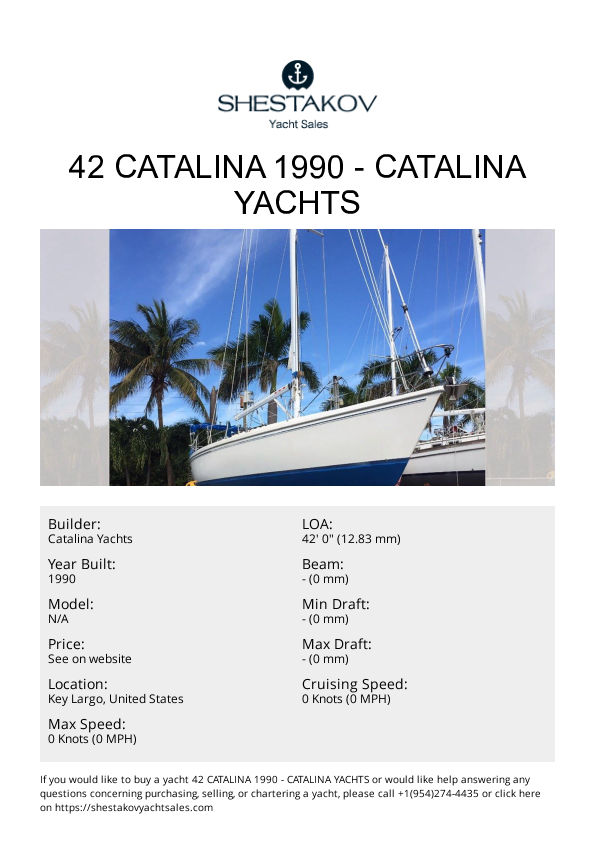 42 CATALINA 1990 - undefined - 1990