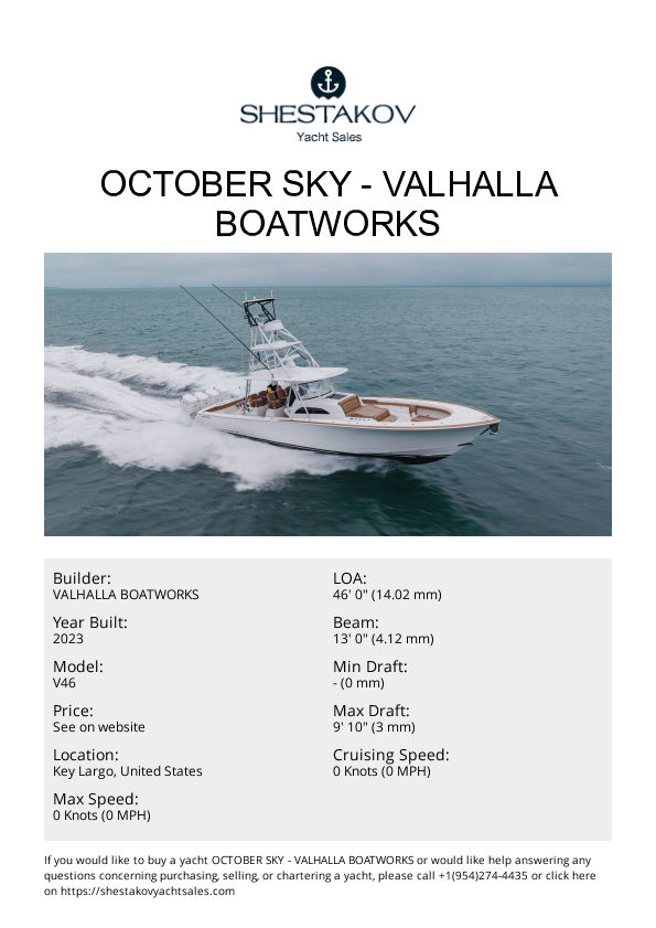 OCTOBER SKY - V46 - 2023