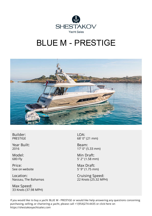 BLUE M - 680 Fly - 2016