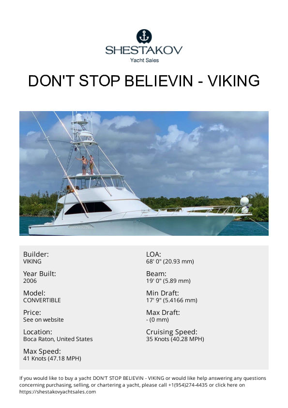 Don't Stop Believin - CONVERTIBLE - 2007