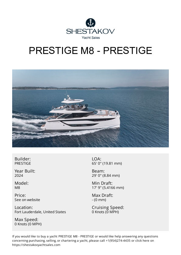 PRESTIGE M8 - M8 - 2025