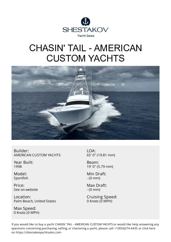 Chasin' Tail - Sportfish - 1998