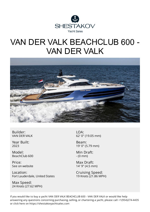 Van der Valk BeachClub 600 - BeachClub 600 - 2023
