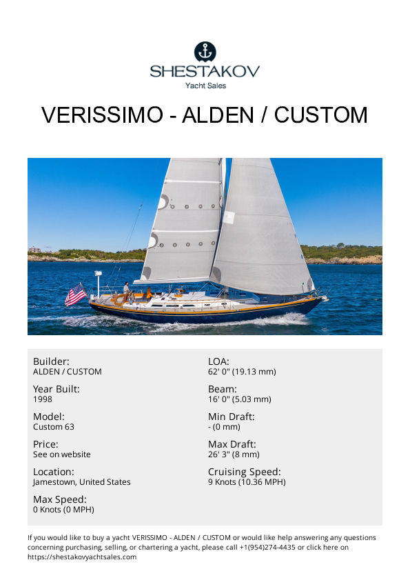 VERISSIMO - Custom 63 - 1998