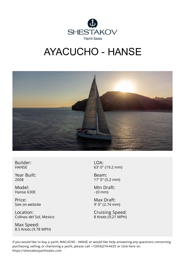 Ayacucho - Hanse 630E - 2008