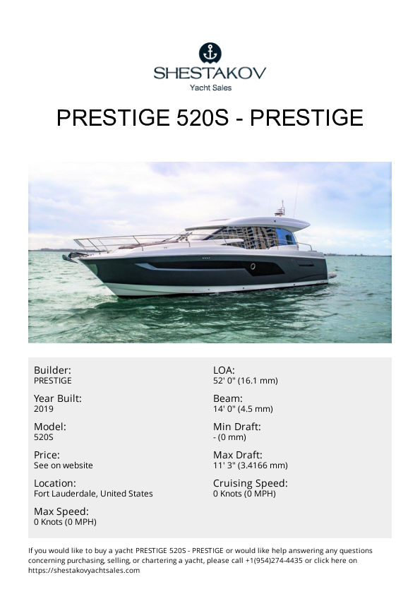 Prestige 520S - 520S - 2019