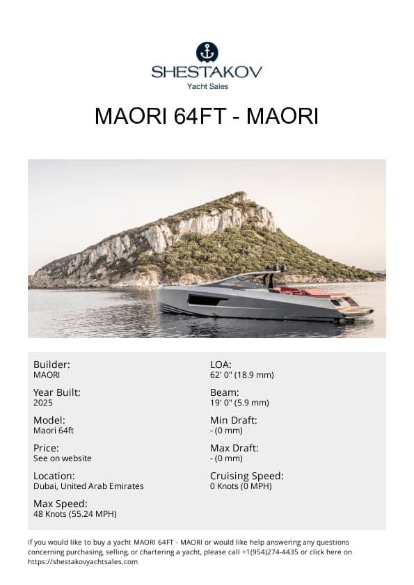 Maori 64ft - Maori 64ft - 2026