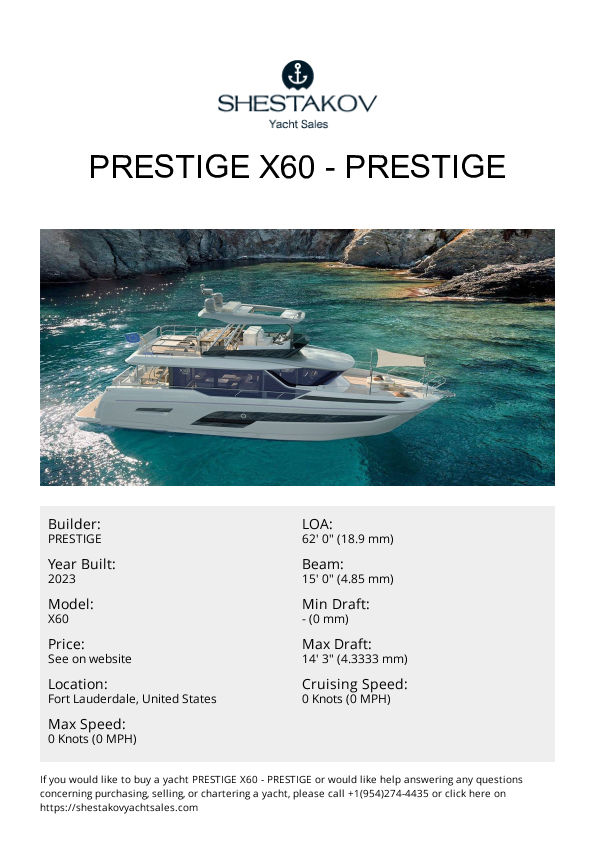 PRESTIGE X60 - X60 - 2024