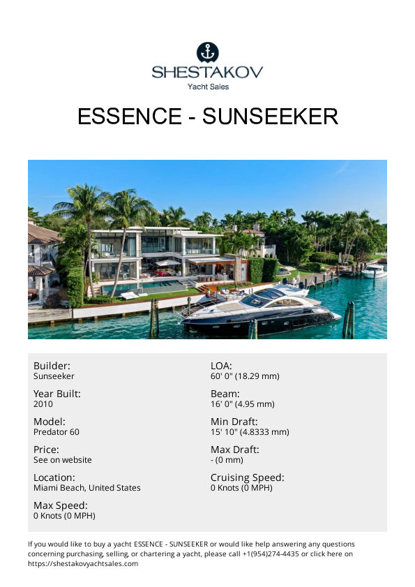 ESSENCE - Predator 60 - 2010