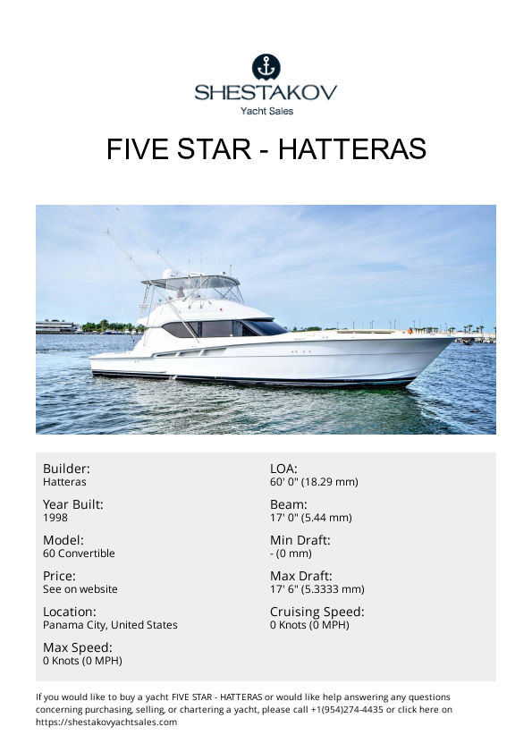 Five Star - 60 Convertible - 1998