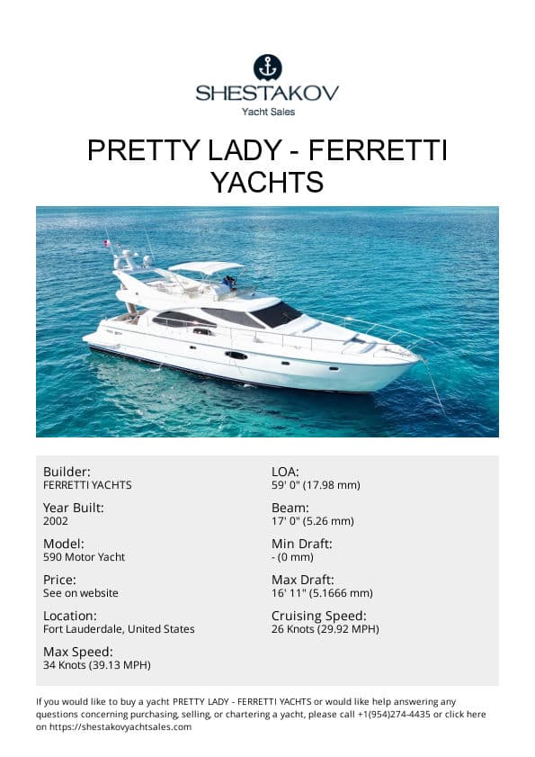 PRETTY LADY - 590 Motor Yacht - 2003