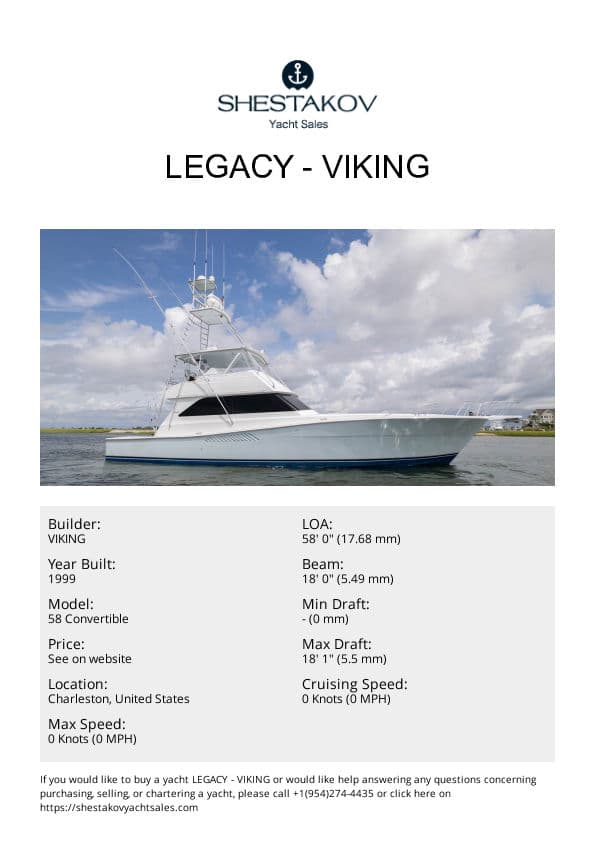 Legacy - 58 Convertible - 1999