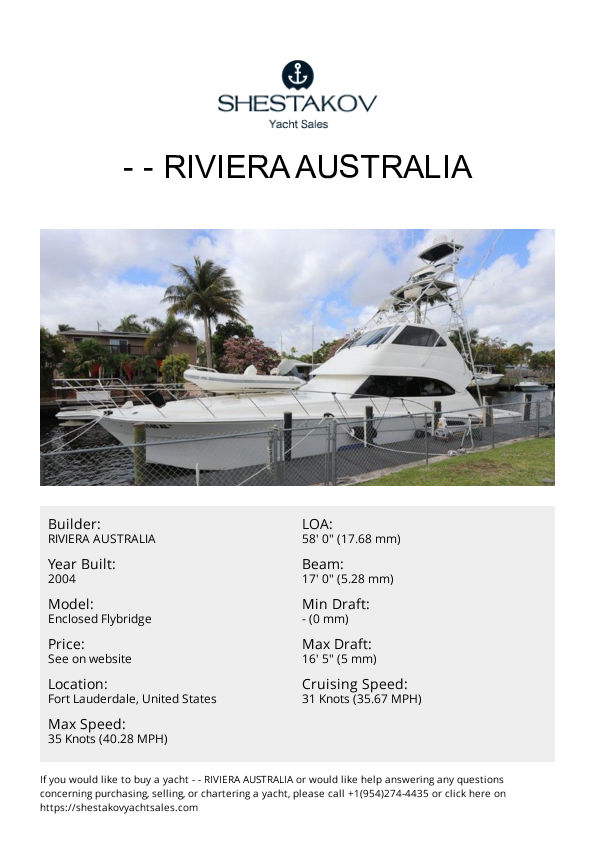 - - Enclosed Flybridge - 2004