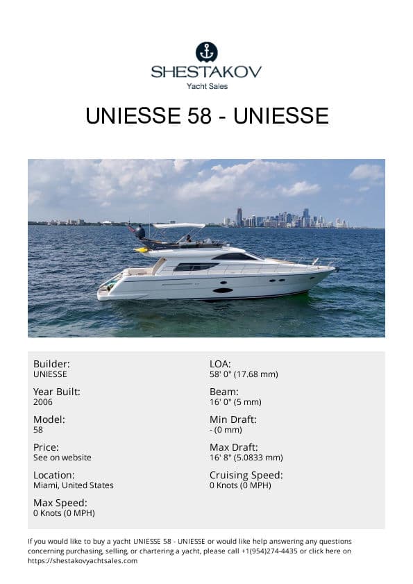 Uniesse 58 - 58 - 2006