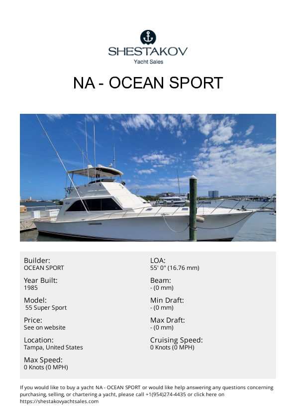 NA -  55 Super Sport - 1985