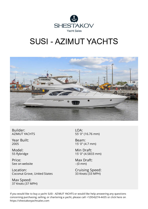 Susi - 55 flybridge - 2005