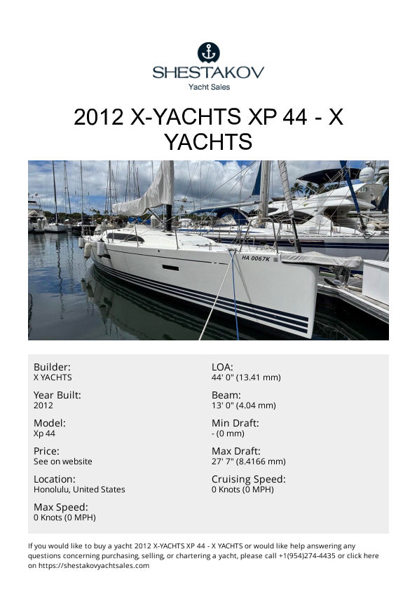 2012 X-Yachts Xp 44 - Xp 44 - 2012