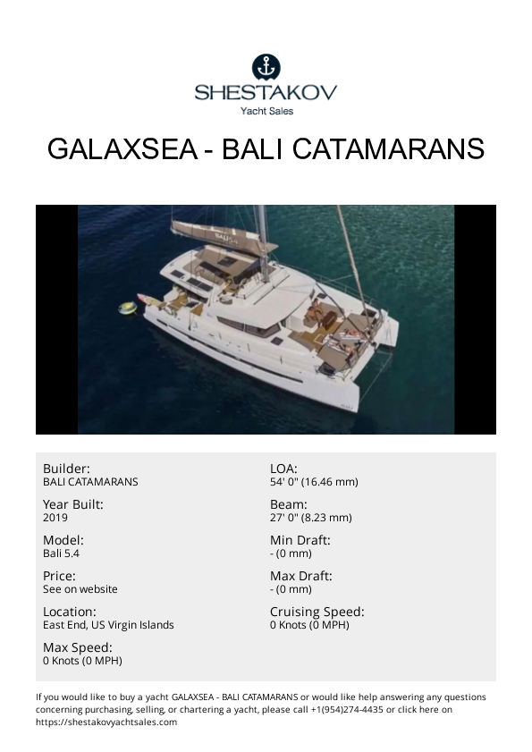 Galaxsea - Bali 5.4 - 2019
