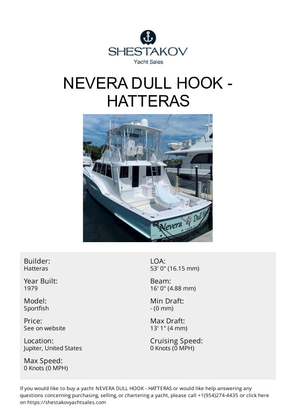 Nevera Dull Hook - Sportfish - 1979