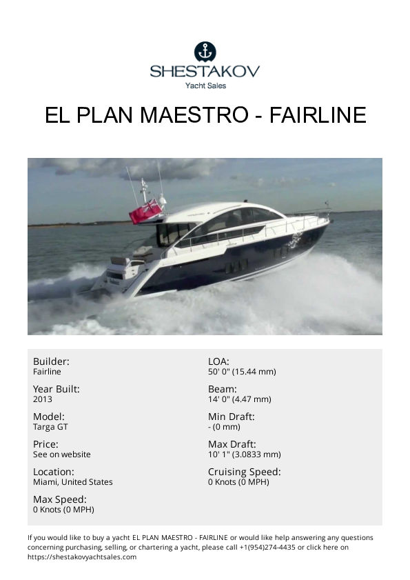 El Plan Maestro - Targa GT - 2013