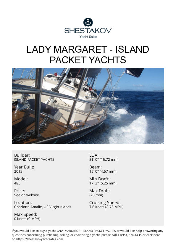 Lady Margaret - 485 - 2013