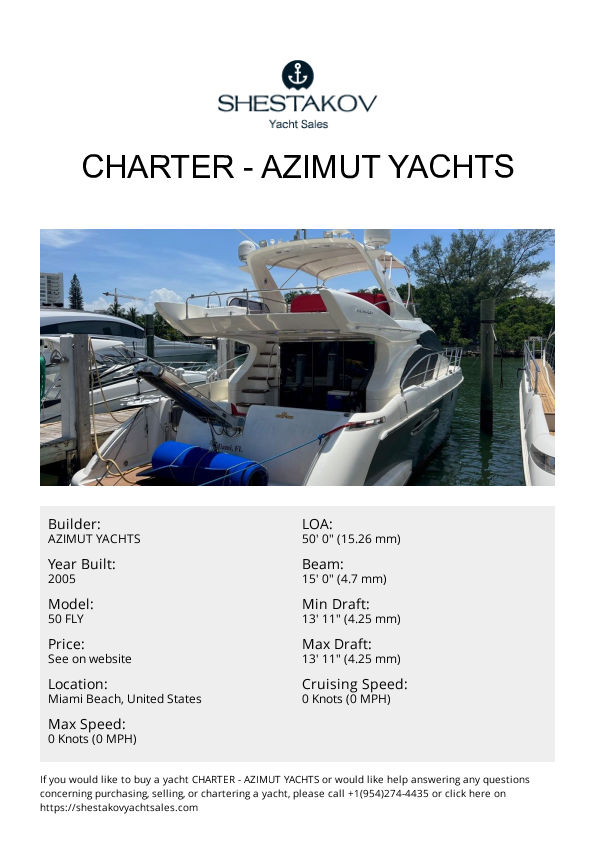 CHARTER - 50 FLY - 2005