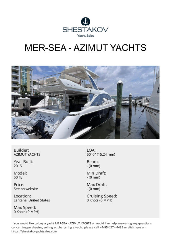 Mer-Sea - 50 fly - 2015