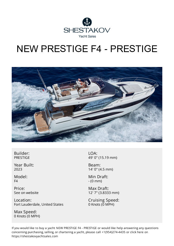New Prestige F4 - F4 - 2024