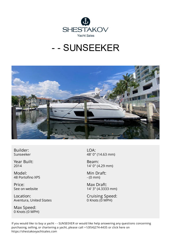 - - 48 Portofino XPS - 2014