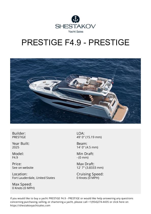 Prestige F4.9 - F4.9 - 2025