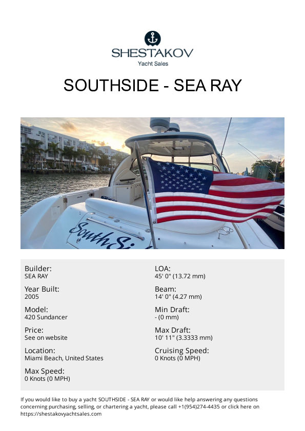 Southside - 420 Sundancer - 2005