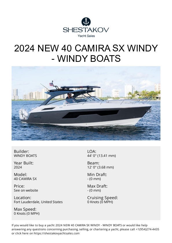 2024 NEW 40 CAMIRA SX WINDY - 40 CAMIRA SX - 2024