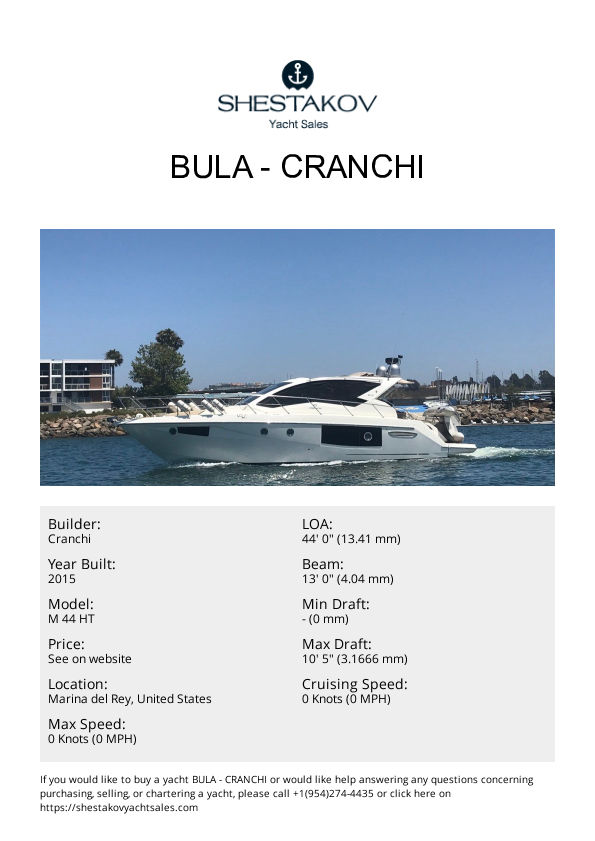 Bula - M 44 HT - 2015