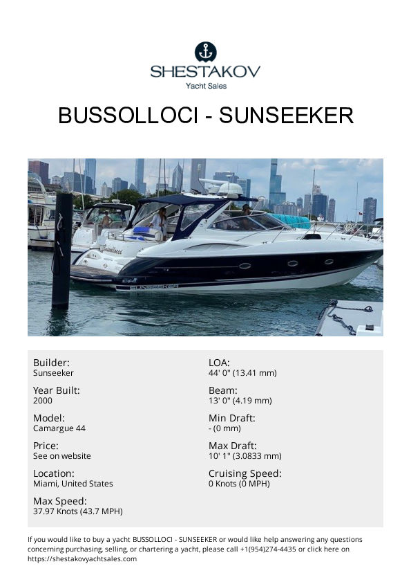 Bussolloci - Camargue 44 - 2000