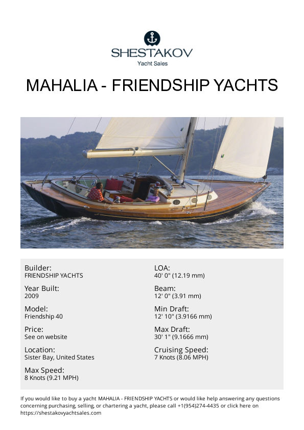 MAHALIA - Friendship 40 - 2009