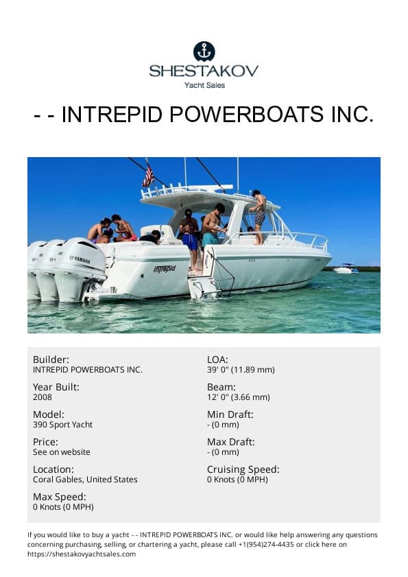 - - 390 Sport Yacht - 2008