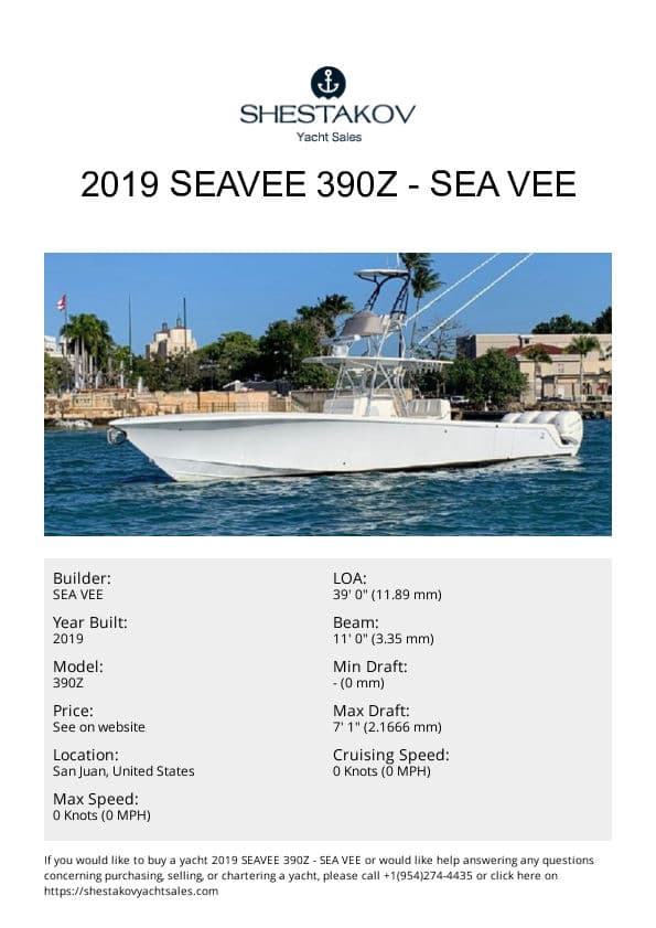 2019 SeaVee 390Z - 390Z - 2019