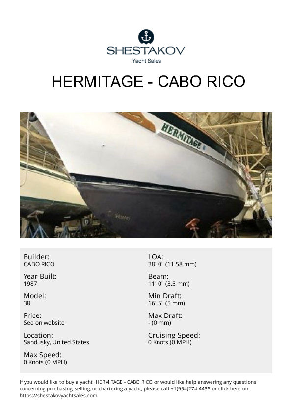  HERMITAGE - 38 - 1987