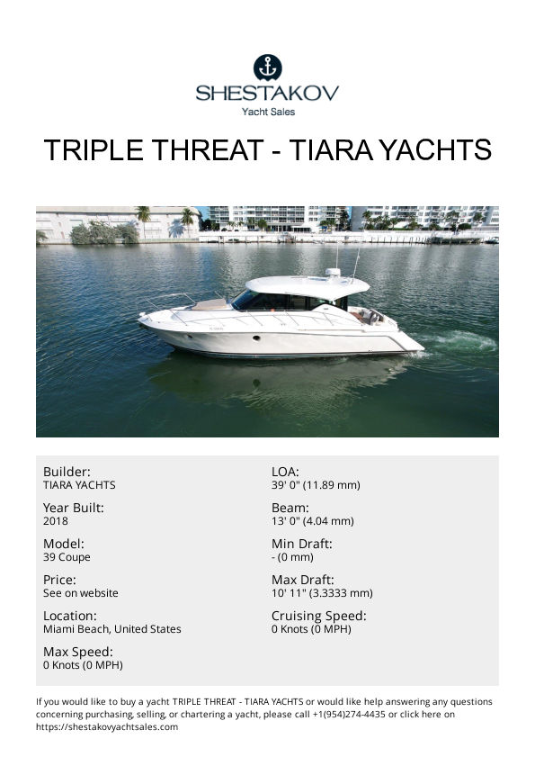 Triple Threat - 39 Coupe - 2018