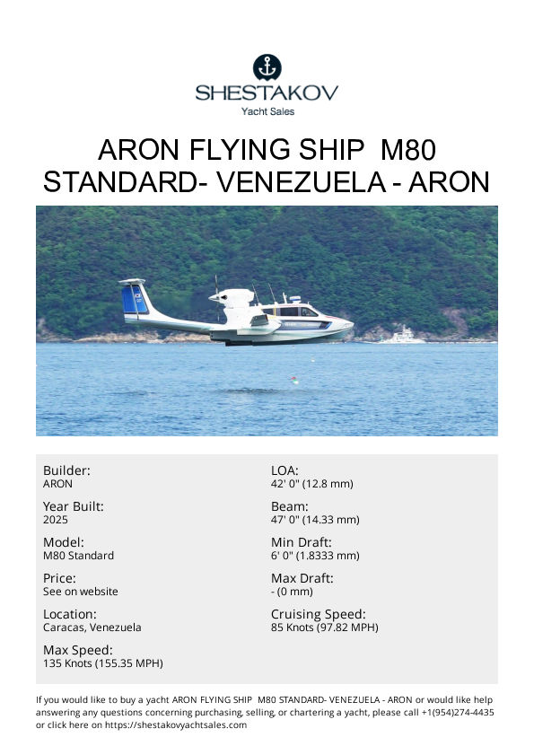 ARON FLYING SHIP  M80 Standard- Venezuela - M80 Standard - 2025