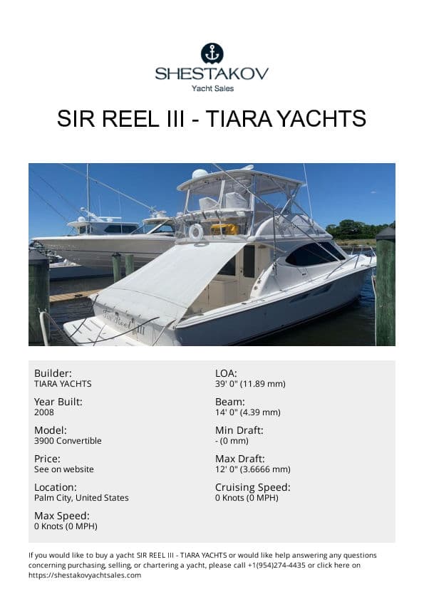 Sir Reel III - 3900 Convertible - 2008