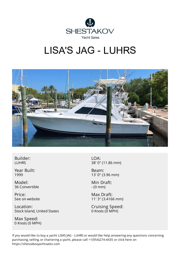 Lisa's Jag - 36 Convertible - 1999