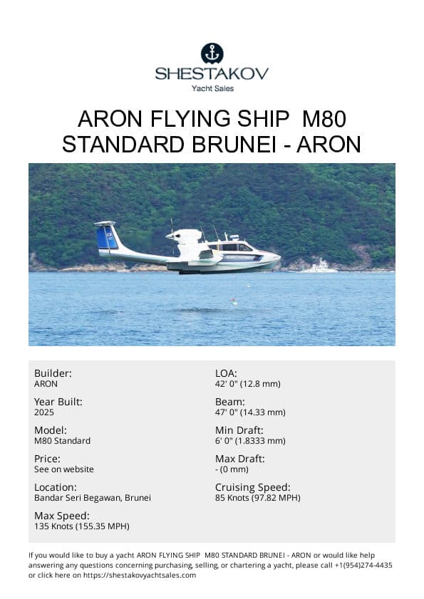 ARON FLYING SHIP  M80 Standard Brunei - M80 Standard - 2025