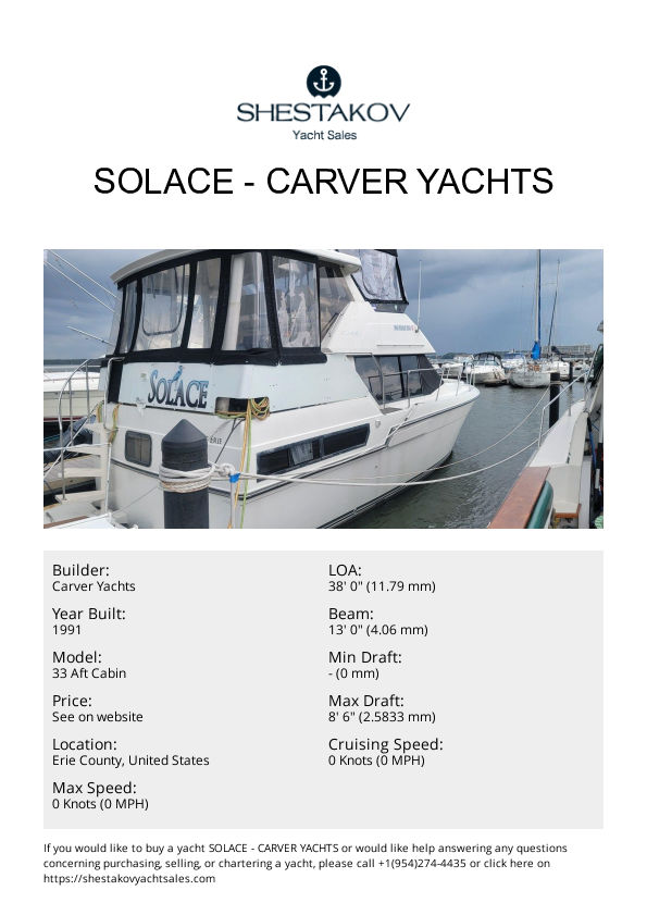 Solace - 33 Aft Cabin - 1991