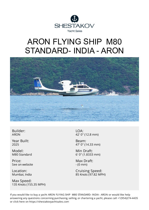 ARON FLYING SHIP  M80 Standard- India - M80 Standard - 2025