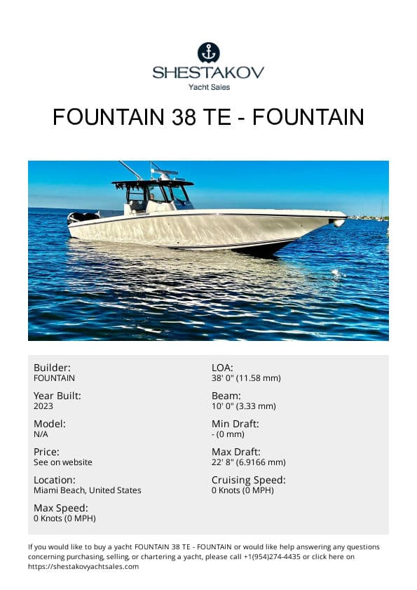 Fountain 38 TE - undefined - 2023