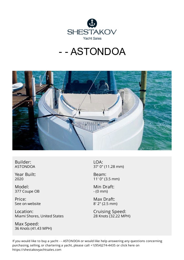 - - 377 Coupe OB - 2020