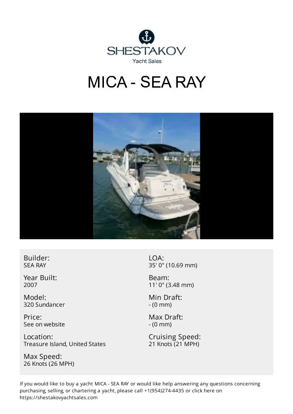 MiCa - 320 Sundancer - 2007